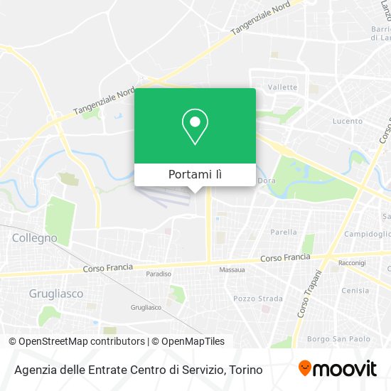 Mappa Agenzia delle Entrate Centro di Servizio