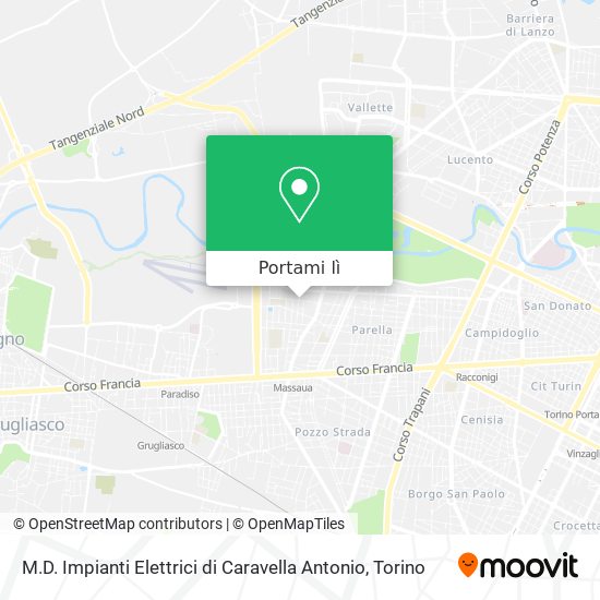 Mappa M.D. Impianti Elettrici di Caravella Antonio