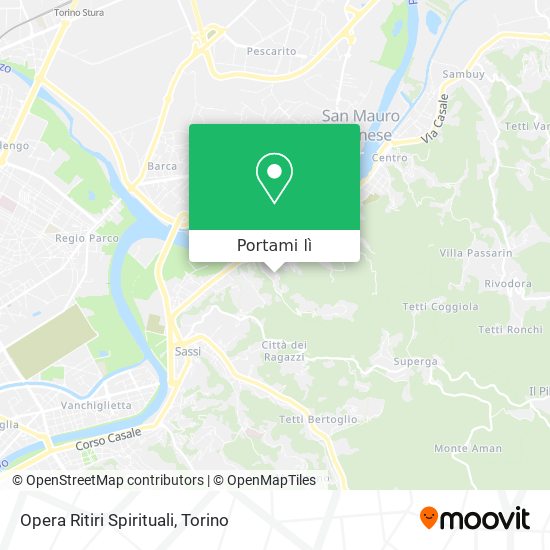 Mappa Opera Ritiri Spirituali