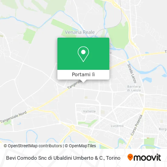 Mappa Bevi Comodo Snc di Ubaldini Umberto & C.