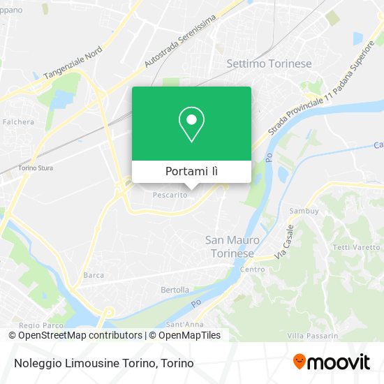 Mappa Noleggio Limousine Torino