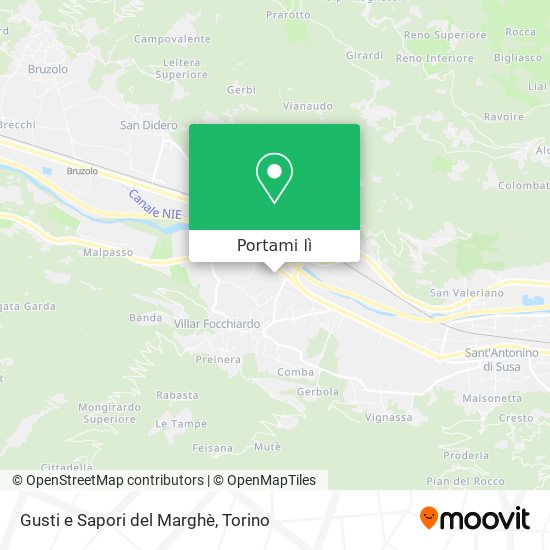 Mappa Gusti e Sapori del Marghè