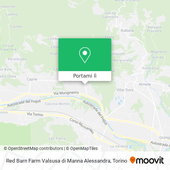 Mappa Red Barn Farm Valsusa di Manna Alessandra