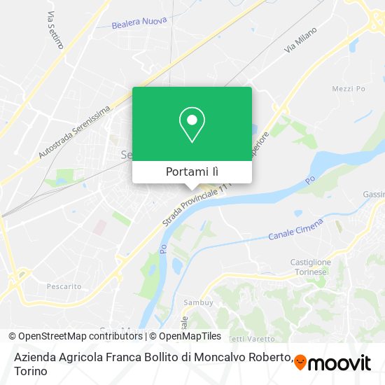 Mappa Azienda Agricola Franca Bollito di Moncalvo Roberto