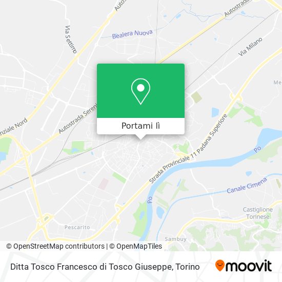 Mappa Ditta Tosco Francesco di Tosco Giuseppe