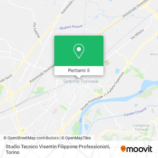 Mappa Studio Tecnico Visentin Filippone Professionisti