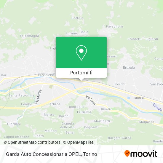 Mappa Garda Auto Concessionaria OPEL