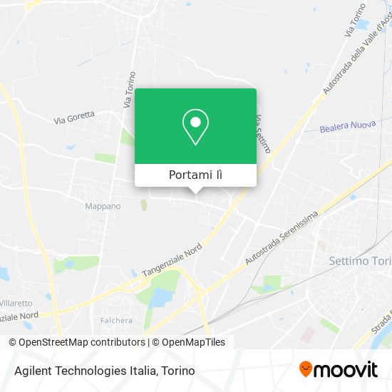 Mappa Agilent Technologies Italia