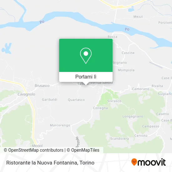 Mappa Ristorante la Nuova Fontanina