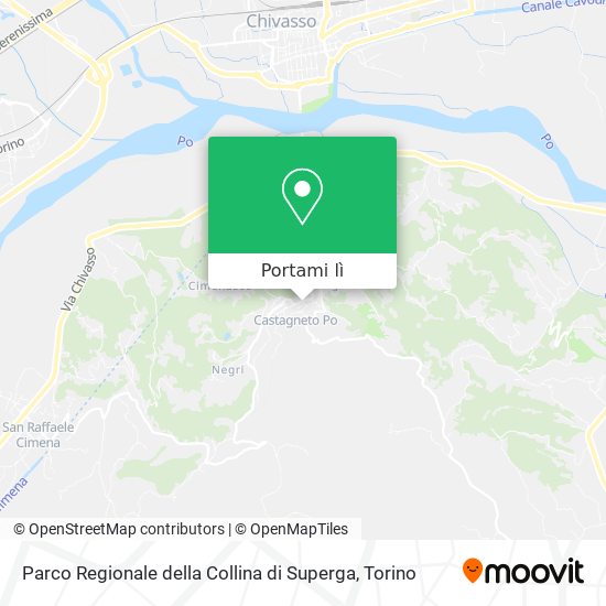 Mappa Parco Regionale della Collina di Superga