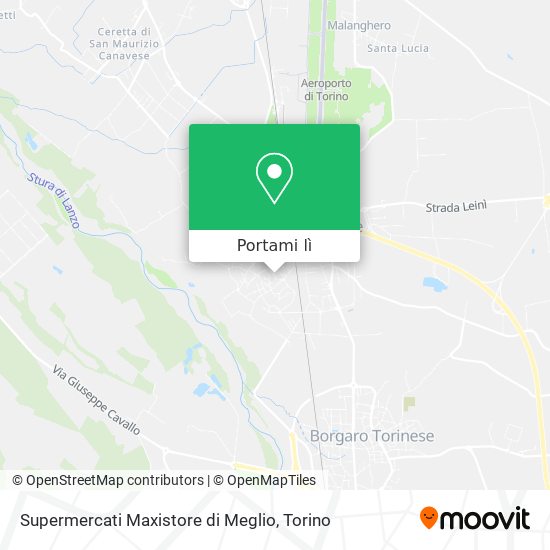 Mappa Supermercati Maxistore di Meglio