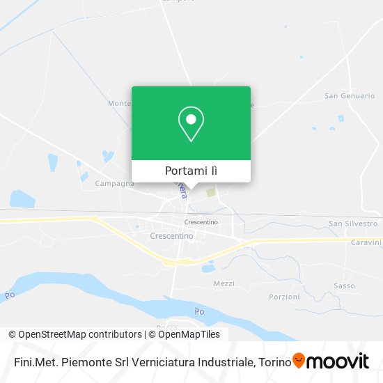 Mappa Fini.Met. Piemonte Srl Verniciatura Industriale