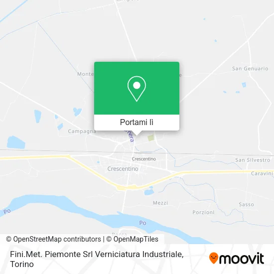Mappa Fini.Met. Piemonte Srl Verniciatura Industriale
