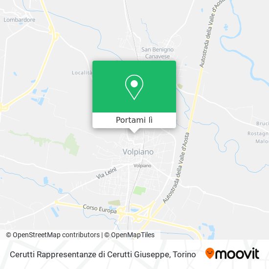 Mappa Cerutti Rappresentanze di Cerutti Giuseppe