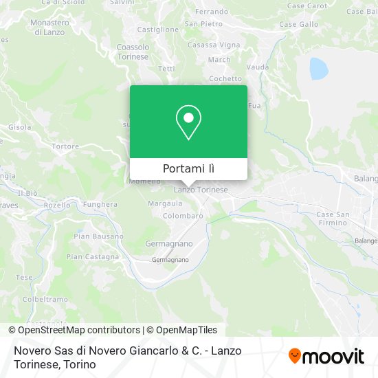Mappa Novero Sas di Novero Giancarlo & C. - Lanzo Torinese