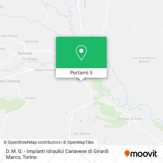 Mappa D. M. G. - Impianti Idraulici Canavese di Girardi Marco