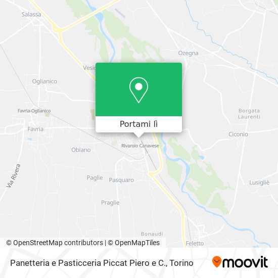 Mappa Panetteria e Pasticceria Piccat Piero e C.