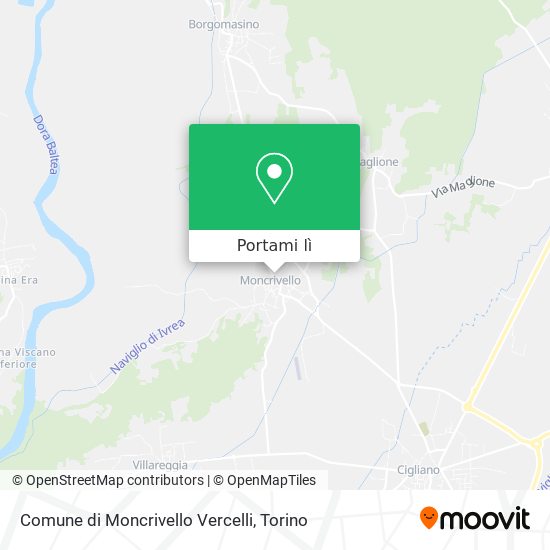 Mappa Comune di Moncrivello Vercelli