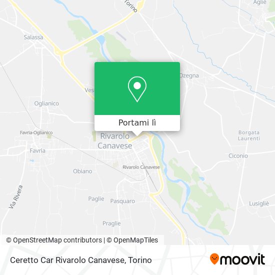 Mappa Ceretto Car Rivarolo Canavese