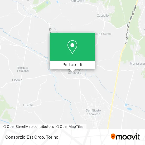 Mappa Consorzio Est Orco