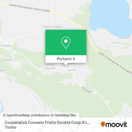 Mappa Cooperativa Cossano Frutta Società Coop.R.L.
