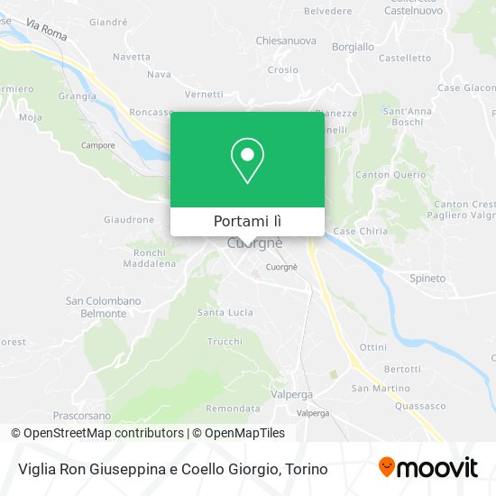 Mappa Viglia Ron Giuseppina e Coello Giorgio