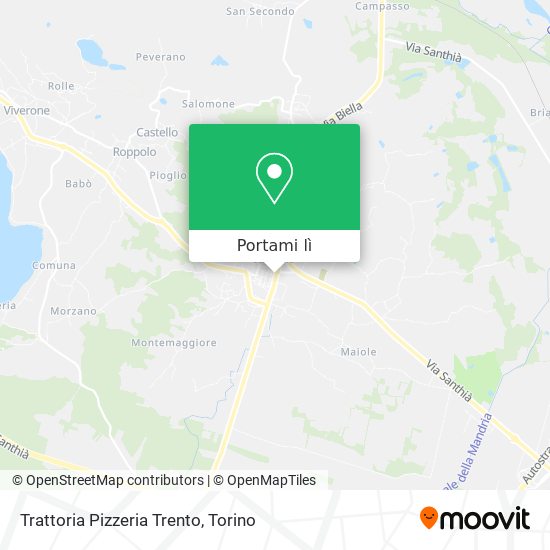 Mappa Trattoria Pizzeria Trento