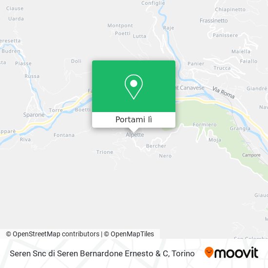Mappa Seren Snc di Seren Bernardone Ernesto & C
