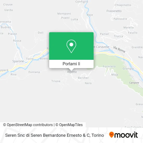 Mappa Seren Snc di Seren Bernardone Ernesto & C