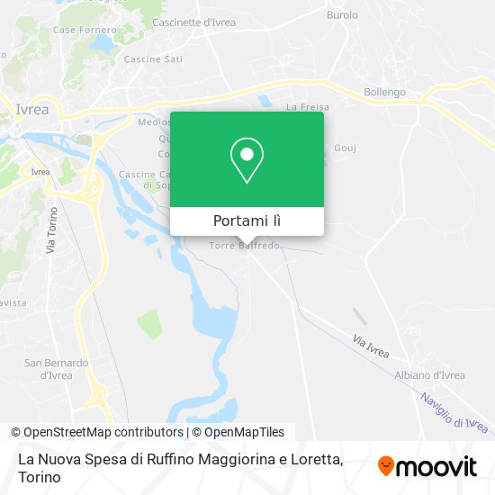 Mappa La Nuova Spesa di Ruffino Maggiorina e Loretta