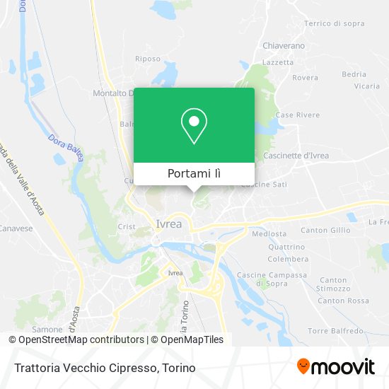 Mappa Trattoria Vecchio Cipresso