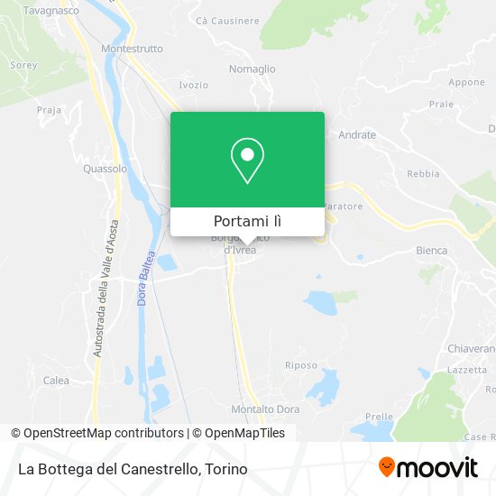 Mappa La Bottega del Canestrello
