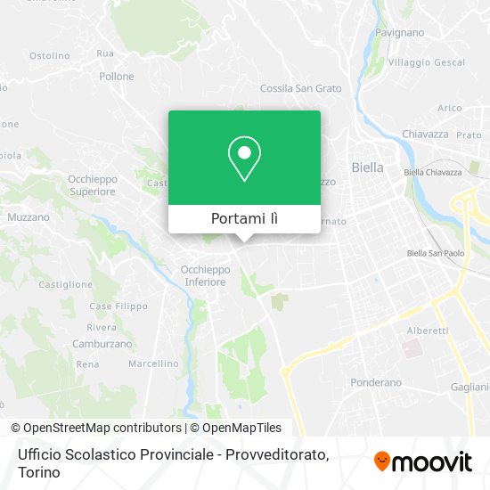 Mappa Ufficio Scolastico Provinciale - Provveditorato