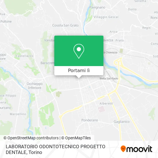 Mappa LABORATORIO ODONTOTECNICO PROGETTO DENTALE