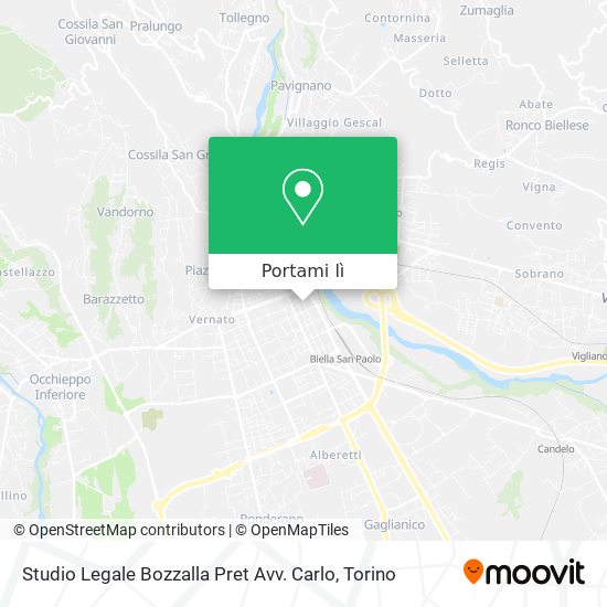 Mappa Studio Legale Bozzalla Pret Avv. Carlo