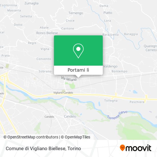 Mappa Comune di Vigliano Biellese