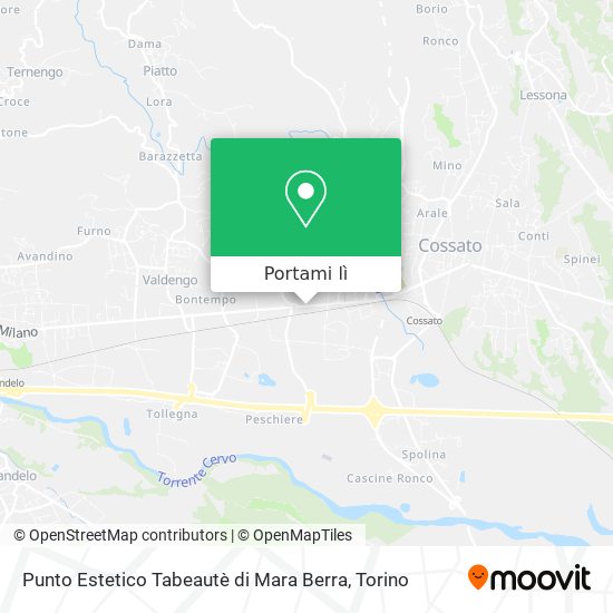 Mappa Punto Estetico Tabeautè di Mara Berra