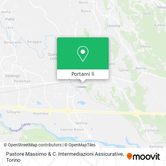Mappa Pastore Massimo & C. Intermediazioni Assicurative