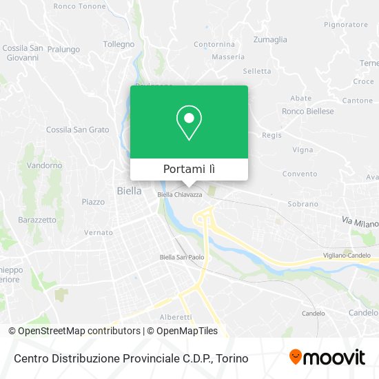 Mappa Centro Distribuzione Provinciale C.D.P.
