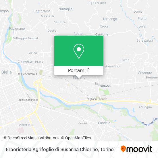 Mappa Erboristeria Agrifoglio di Susanna Chiorino