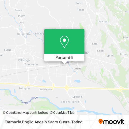 Mappa Farmacia Boglio Angelo Sacro Cuore