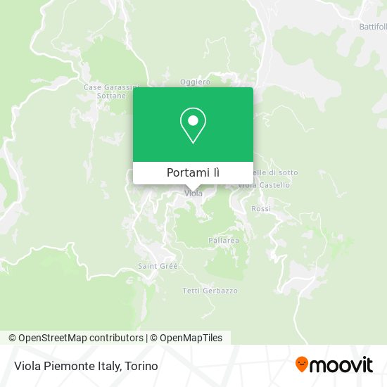 Mappa Viola Piemonte Italy