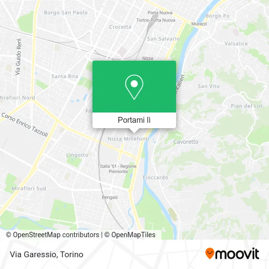 Mappa Via Garessio