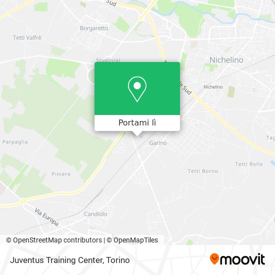 Mappa Juventus Training Center