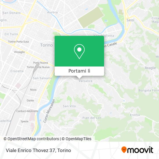 Mappa Viale Enrico Thovez 37