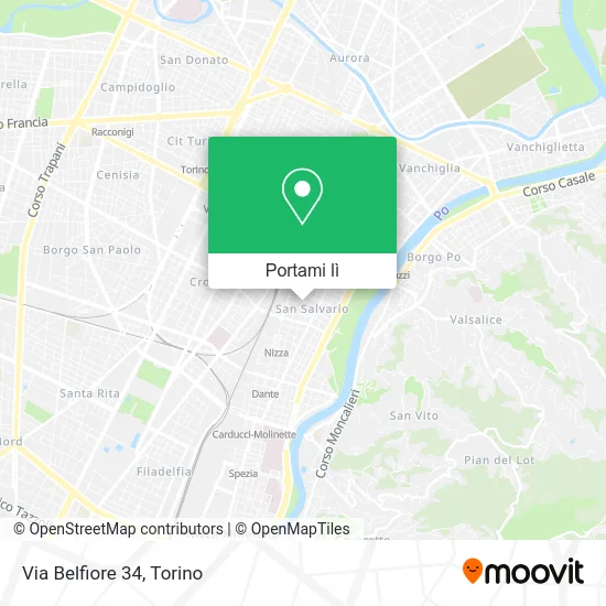 Mappa Via Belfiore 34
