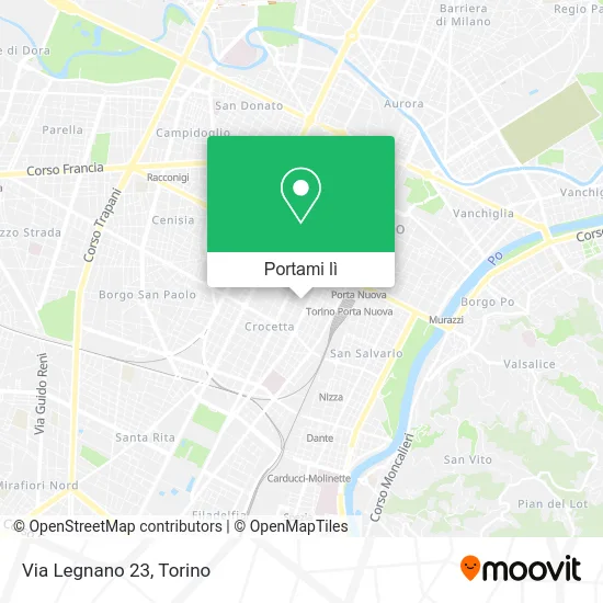 Mappa Via Legnano 23