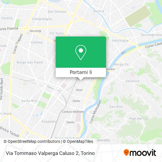 Mappa Via Tommaso Valperga Caluso 2