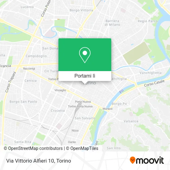 Mappa Via Vittorio Alfieri 10