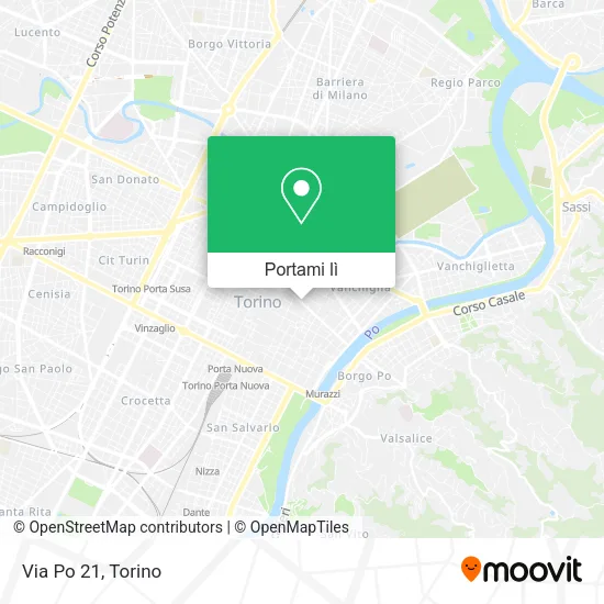 Mappa Via Po 21
